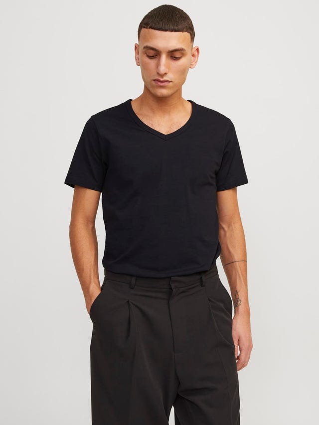 Jack & Jones Basic Dekolt w serek T-shirt - 12059219