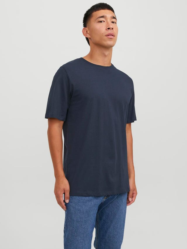 Jack & Jones Yksivärinen Pyöreä pääntie T-paita - 12156101