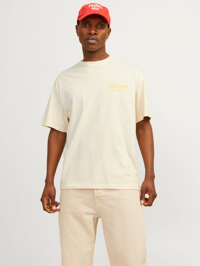 Jack & Jones Plain Crew neck T-shirt - 12257353