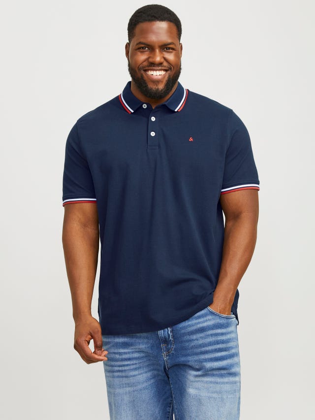 Jack & Jones Plus Size Plain Polo - 12143859