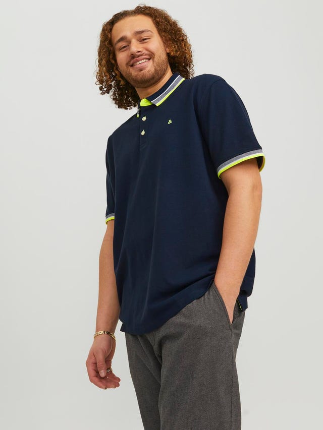 Jack & Jones Plus Size Plain Polo - 12143859
