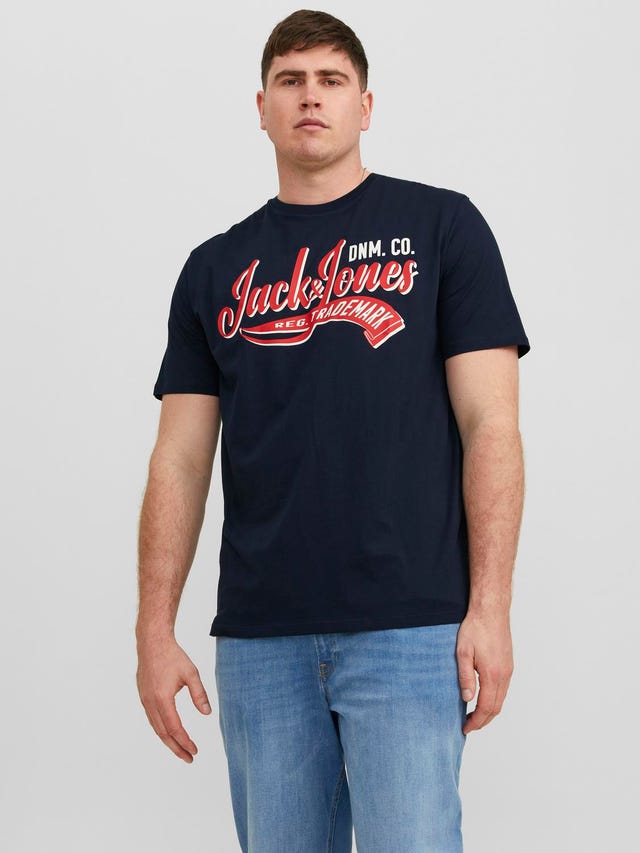 Jack & Jones Plus Size Logo T-shirt - 12243611
