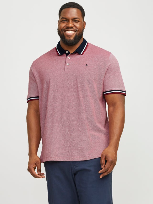Jack & Jones Plus Size Plain Polo - 12143859