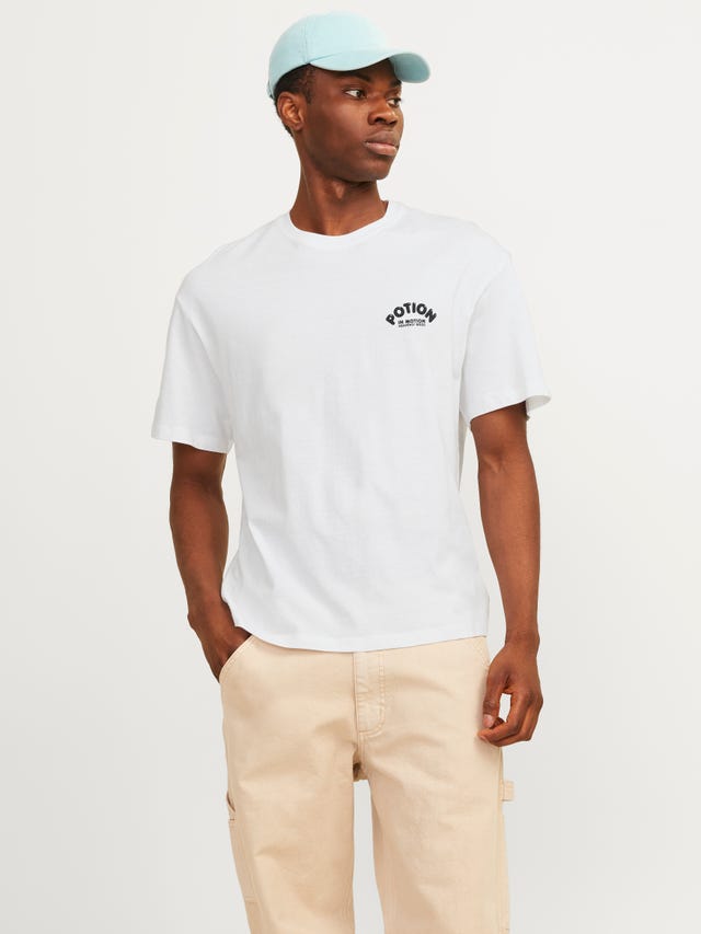 Jack & Jones Printed Crew neck T-shirt - 12256929