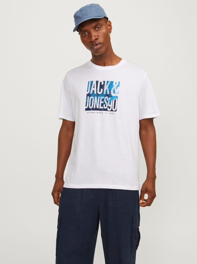 Jack & Jones Printed Crew neck T-shirt - 12255028