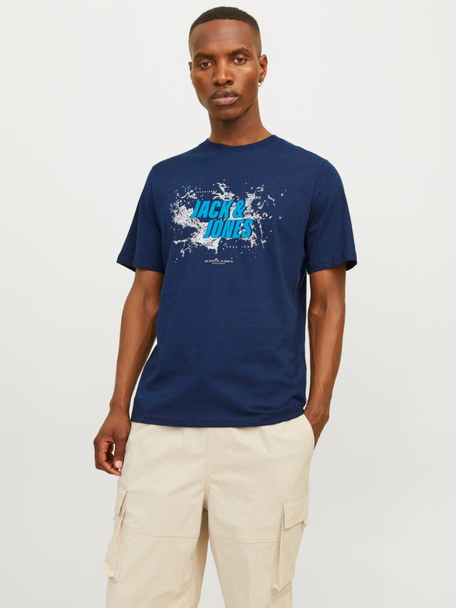 Jack & Jones Printed Crew neck T-shirt - 12255029