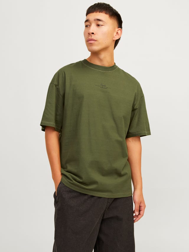 Jack & Jones T-shirt Imprimé Col rond - 12256398