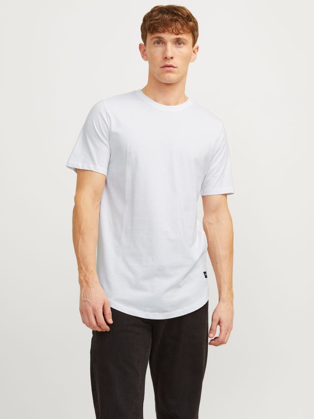 Jack & Jones T-shirt Uni Col rond - 12113648
